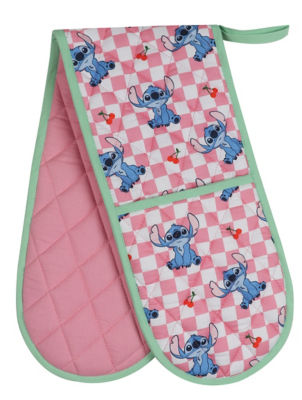George Home Stitch Pink Oven Glove