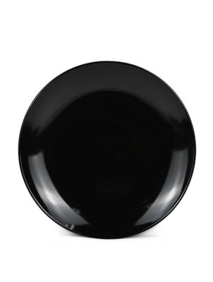 George Home Solid Black Dinner Plate