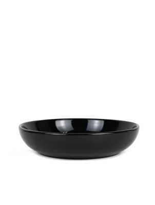 George Home Solid Black Pasta Bowl