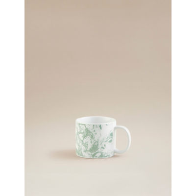 George Home Green & White Marble Mug
