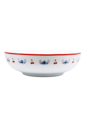 George Home Stitch Pink Pasta Bowl
