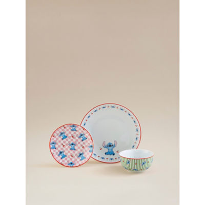 George Home Disney Stitch Pink Dinner Set 12 Piece