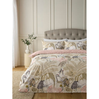 George Home Oriental Cranes Duvet Set - Double
