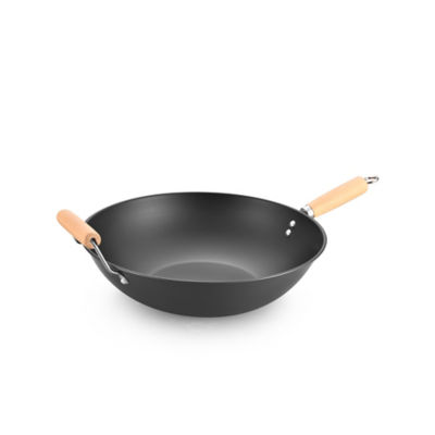 George Home Spun Steel Wok - 35cm