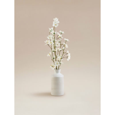 George Home White Artificial Blossom In Vase