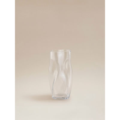 George Home Clear Fluid Glass Vase