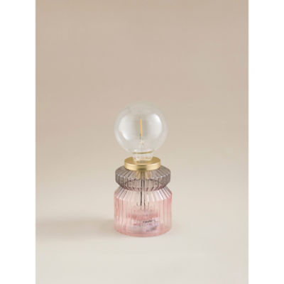 George Home Ribbed Glass Lamp