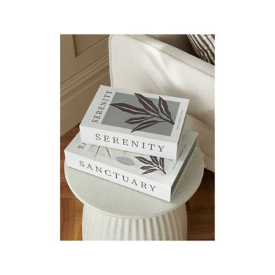 George Home Green & White Sanctuary Storage Box Books