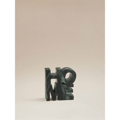 George Home Green Marble Home Sign