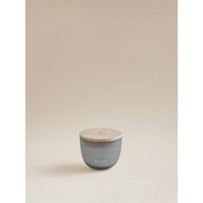 George Home Grey Wellness Relax Wooden Lid Candle