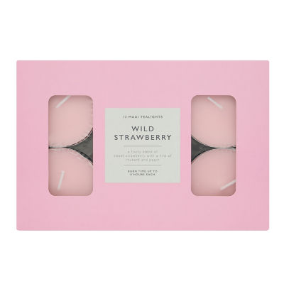 ASDA George Home Wild Strawberry Maxi Tealights