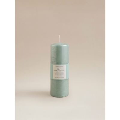 George Home Soft Eucalyptus Core Pillar Candle