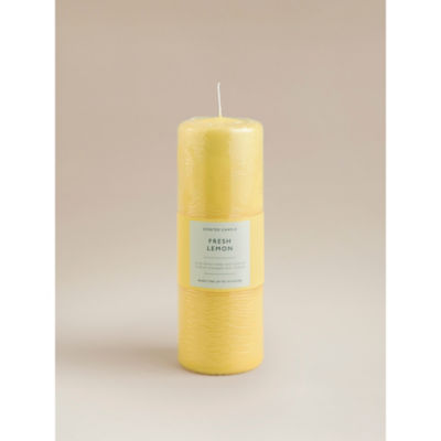 George Home Fresh Lemon Core Pillar Candle