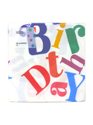 George Home Napkins Bright Birthday