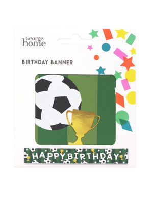George Home Football Birthday Banner