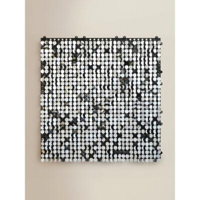 George Home Silver-Tone Vinyl Disc Backdrop - Set of 9