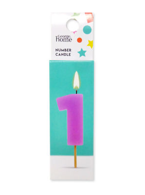 George Home Number Candle 1