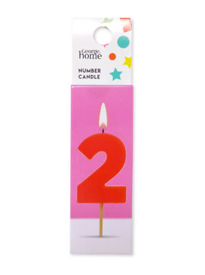 George Home Number Candle 2