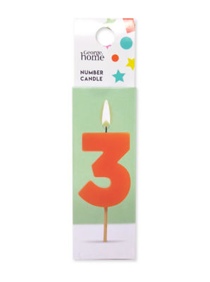 George Home Number Candle 3