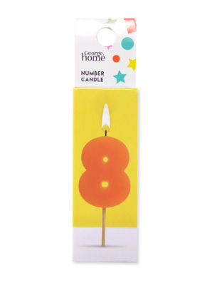 George Home Number Candle 8
