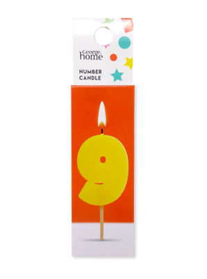 George Home Number Candle 9