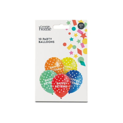 George Home George Home Bright Happy Birthday Balloons