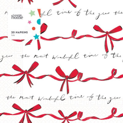 ASDA Red Bows Napkins