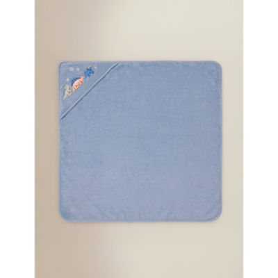 George Home Blue Dinosaur Cotton Hooded Towel