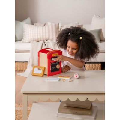 George Home Red Wooden Post Box