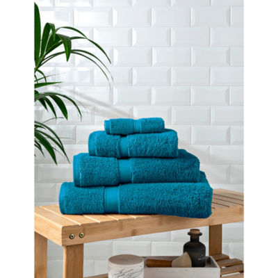 George Home Turquoise Cotton Bath Sheet