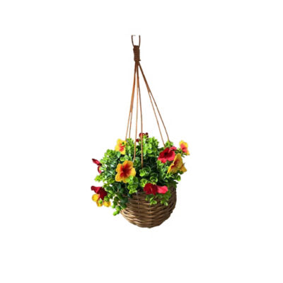 ASDA Brown Willow Rope Hanging Basket with Chains