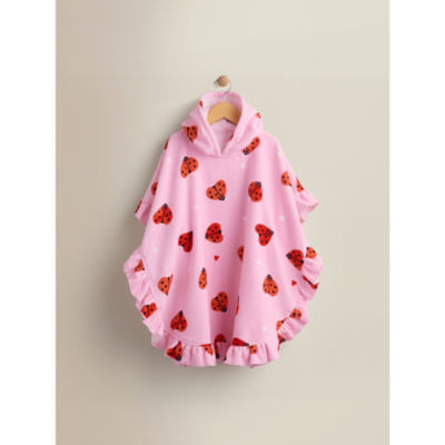 George Home Pink Love Bug Cotton Poncho