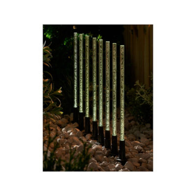 ASDA Warm White LED Solar Bubble Stake Light - Set of 8