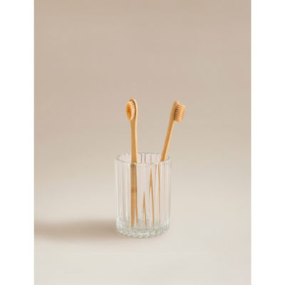 George Home Subtle Opulence Ribbed Glass Tumbler