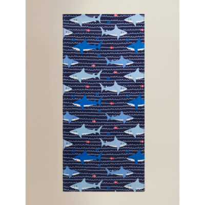 George Home Shark Print Cotton Towel