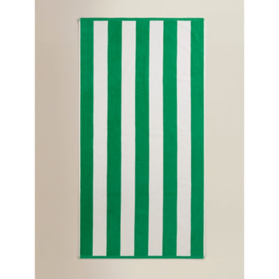 George Home Striped Cotton Beach Towel