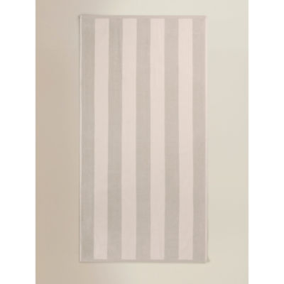 George Home Large Striped Cotton Beach Towel