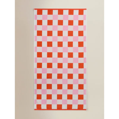 George Home Checkerboard Cotton Beach Towel