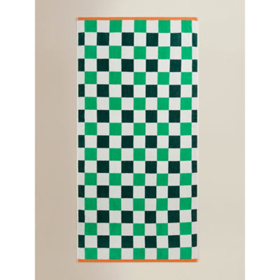George Home Checkerboard Cotton Beach Towel