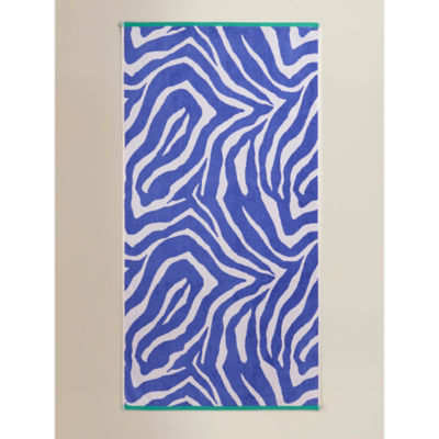 George Home Zebra Print Design Cotton Beach Towel