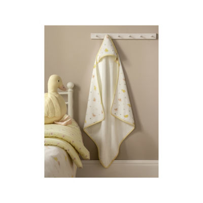 Stacey Solomon White & Yellow Ducks Cotton Hooded Towel