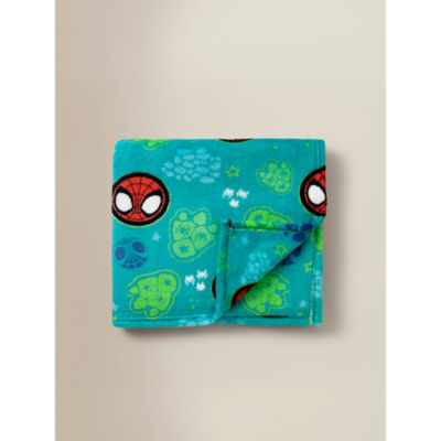 George Home Marvel Spidey & Friends Dinowebs Fleece Blanket - 70cm x 100cm