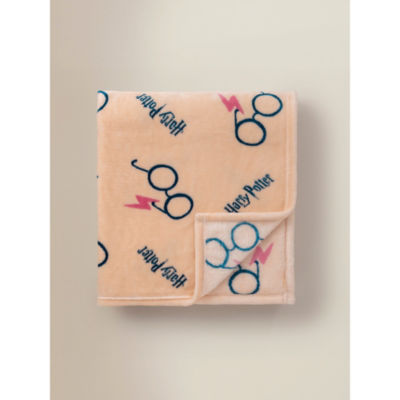 George Home Harry Potter Pink Fleece Blanket- 120cm x 150cm