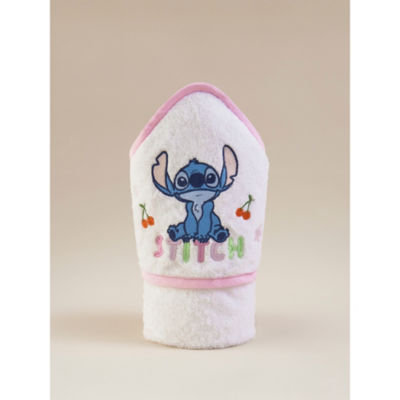 Disney Stitch Pink & White Cotton Hooded Towel