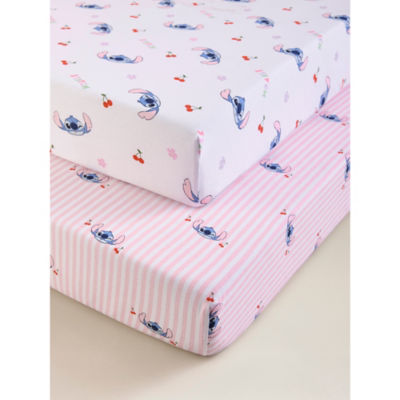 Disney Stitch Jersey Cotton Fitted Sheets - Set of 2