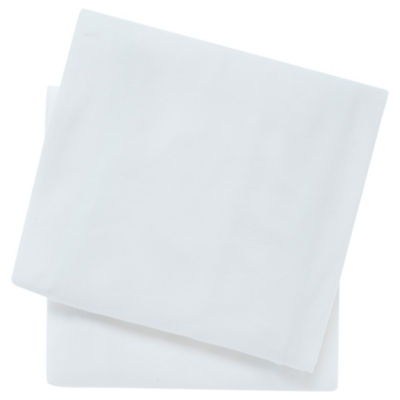 George Home White Fitted Cotton Crib Sheet - Set of 2