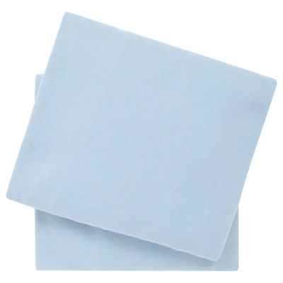 George Home Blue Jersey Cot Fitted Sheets - 2 Pack