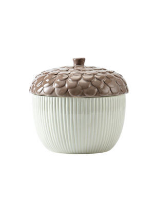George Home Natural Acorn-Shaped Serving Bowl