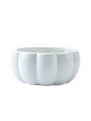 George Home White Shaped Pumpkin Bowl