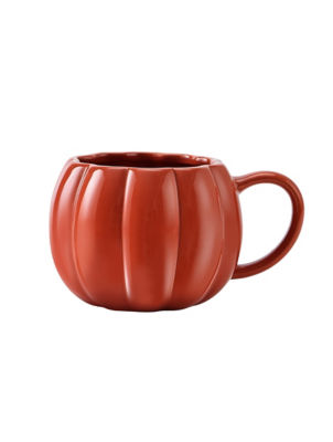 George Home Orange Shaped Pumpkin Mug